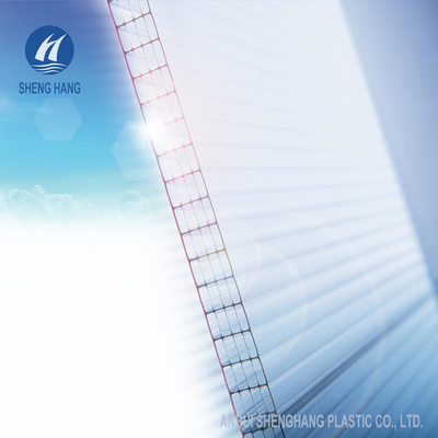 Clear Hollow Multi Wall Polycarbonate Sheet 5,8m 6m Odporność na promieniowanie UV