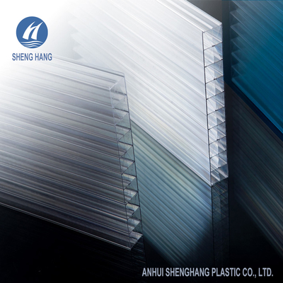 Clear Hollow Multi Wall Polycarbonate Sheet 5,8m 6m Odporność na promieniowanie UV