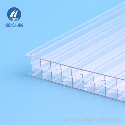 Clear Hollow Multi Wall Polycarbonate Sheet 5,8m 6m Odporność na promieniowanie UV