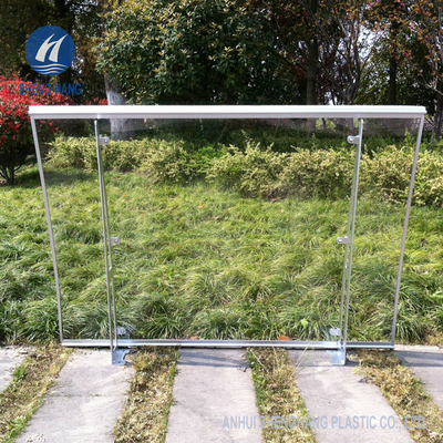 Drzwi ganku 3mm przezroczysty baldachim z poliwęglanu ze stopu aluminium