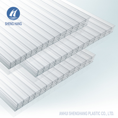 Niezniszczalny arkusz poliwęglanu Thermoclear Multi Wall Hollow 6 Wall Eco